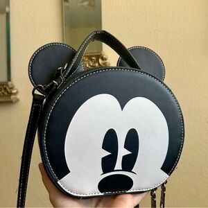 Disney Mickey Mouse Crossbody Bag – Black & White – Mini Purse